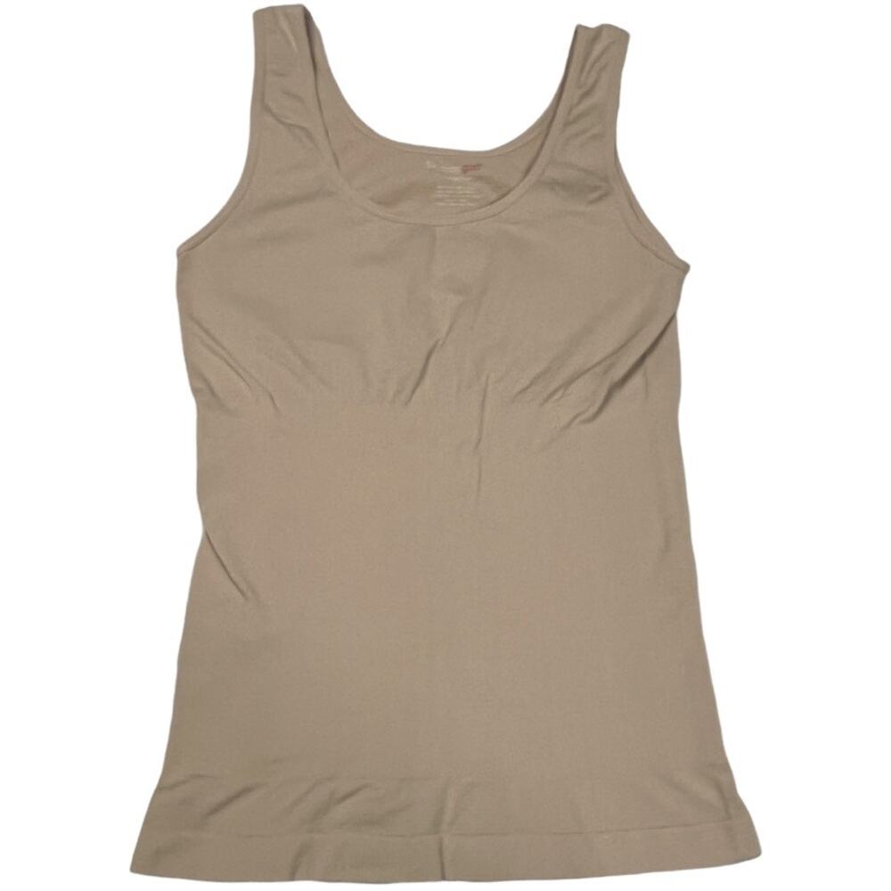 SkinnyGirl Shapewear Tank Top  Smoothers & Shapers Nude Tan‎ Stretch Women's M